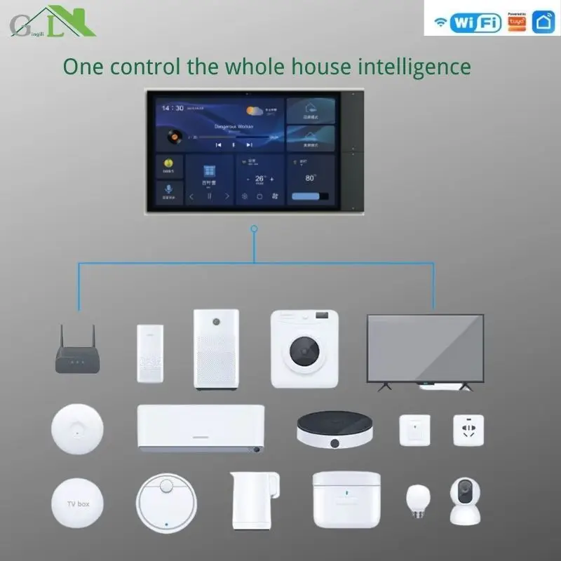 Imagem -04 - Tuya-painel de Controle Inteligente Touch Inteligência Tuya Switch Touch Screen Smart Home 10