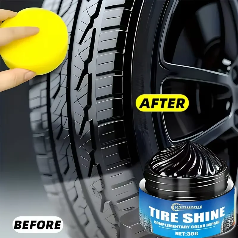 Tire Gloss And Protective Wax Multi-functional Shine Enhancer Durability And Crack Fade Resistance for Tires