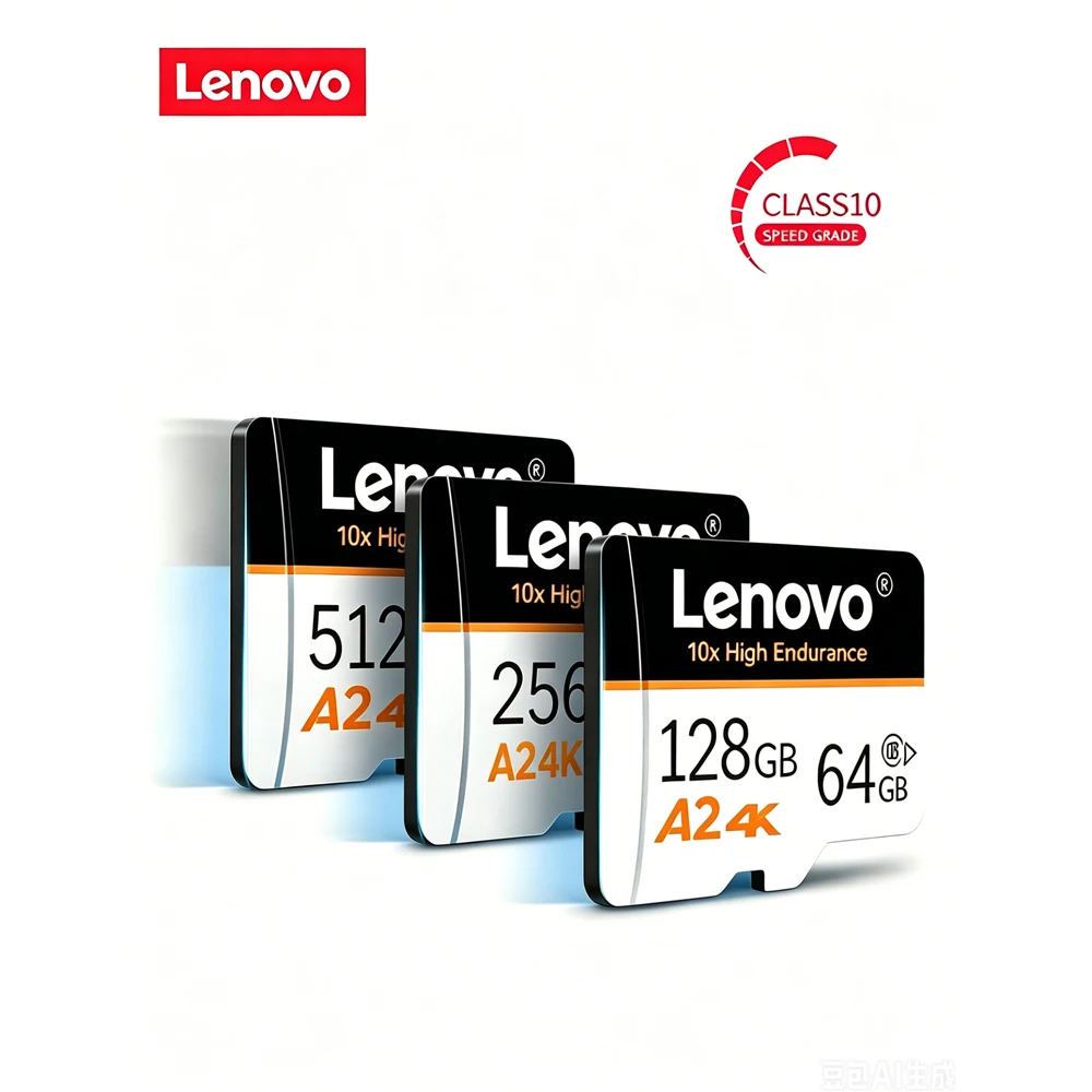 Lenovo  512GB Memory Card Micro SD Card Fast Read Storage SD Cards for Android Phone Dash Cam Digital Camera U3 V30 TF Card