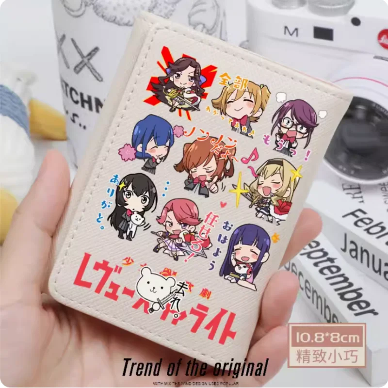 Anime Revue Starlight PU Carteira, Bolsa de Moda, Cartão, Ferrolho de Moedas, Bolsa de dinheiro, Presente Cosplay, B671