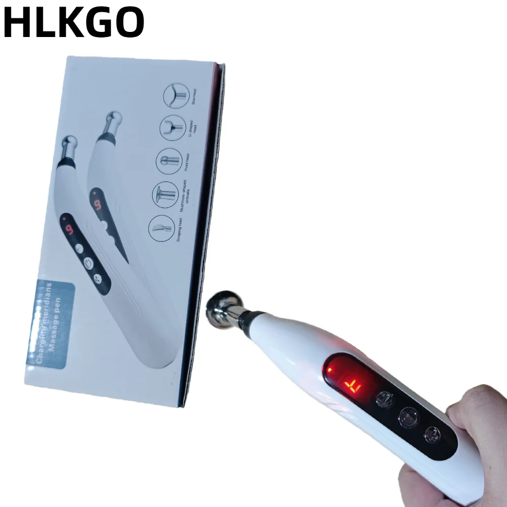 

Энергетическая ручка для лазерной терапии меридиана 5 в 1, электрическая магнитотерапия для акупунктуры с массажным пистолетом для облегчения боли