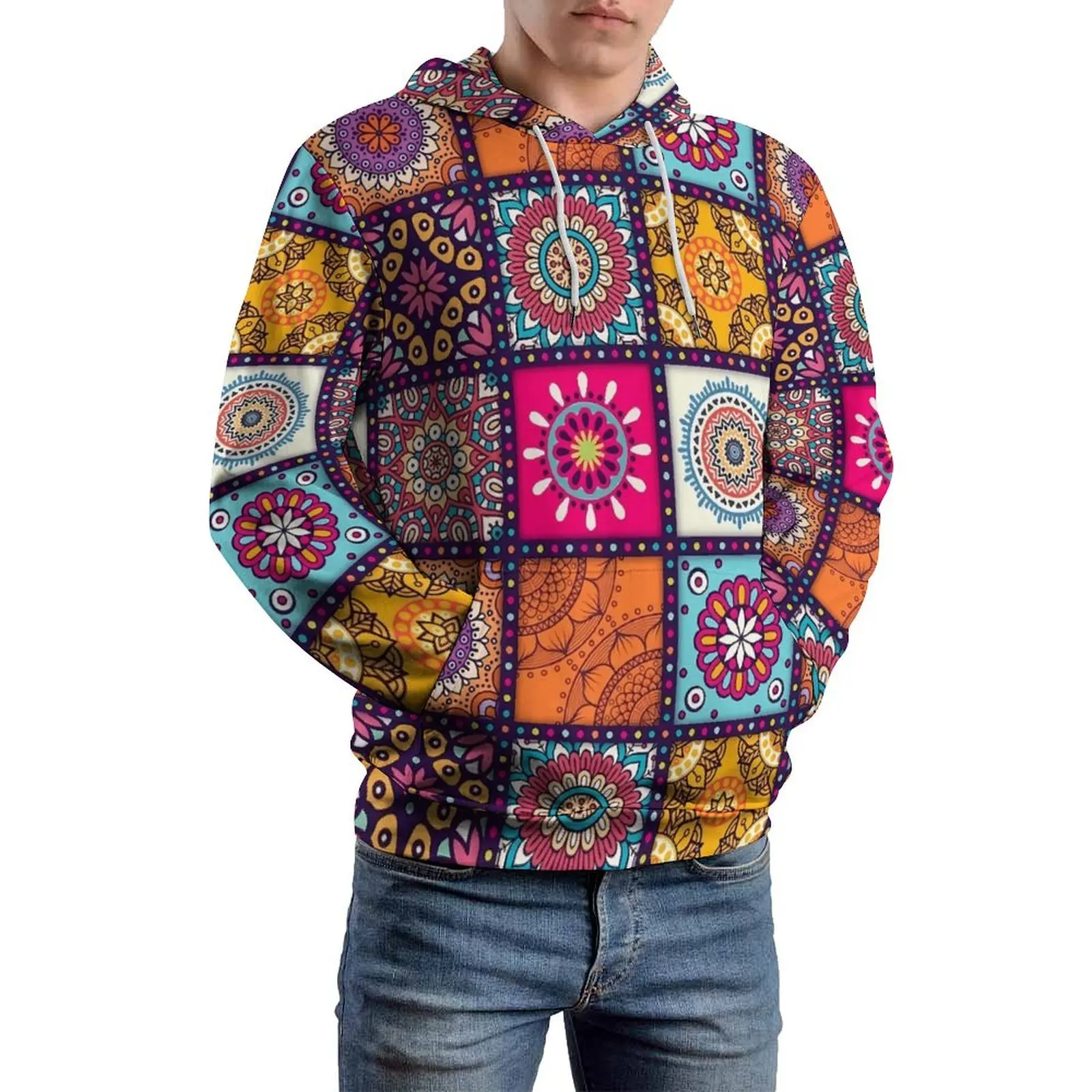 Funny Dashiki Loose Hoodies Africa Mandela Y2k Pullover Hoodie Man Long Sleeve Oversized Casual Design Top