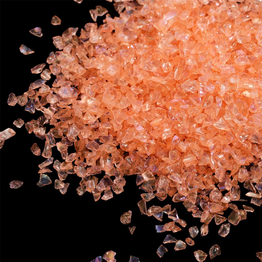 Mehrfarbige Unregelmäßige Glas-Bruchsteine 20-50g Kristallkies für DIY Epoxidharz-Formen Füllstoff Dekorative Nagel- und Schmuckherstellung – Detail 8