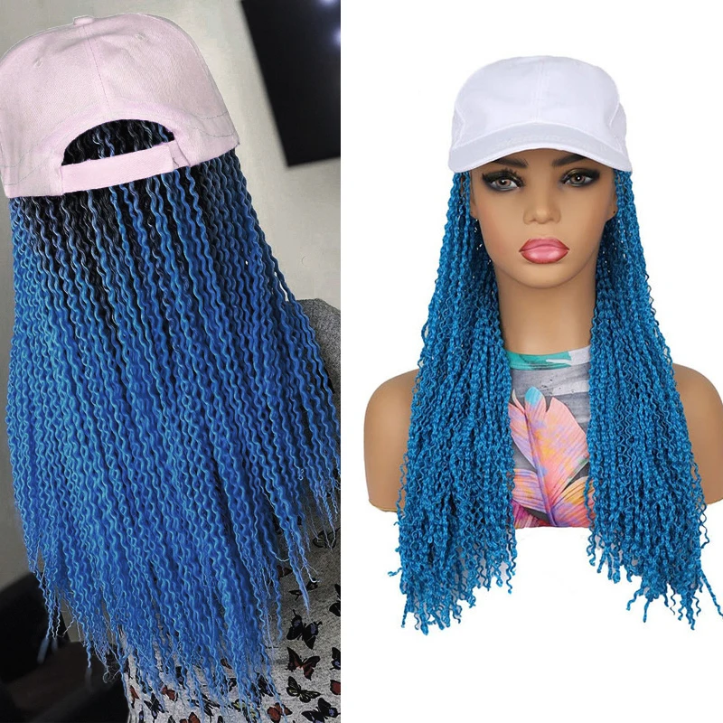 

Baseball Wig Cap With Box Braids Hair 16 Inch Dreadklocks Braids Synthetic Zizi Box Braiding Hair Adjustable Wig Hat For Women