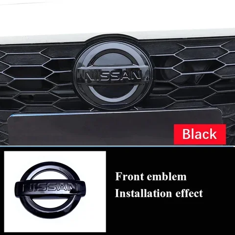Для Nissan Altima Sylphy KIcks Qashqai X-Trall Tiida Sunny, передняя решетка автомобиля, задний багажник, эмблема с логотипом, крышка рулевого колеса