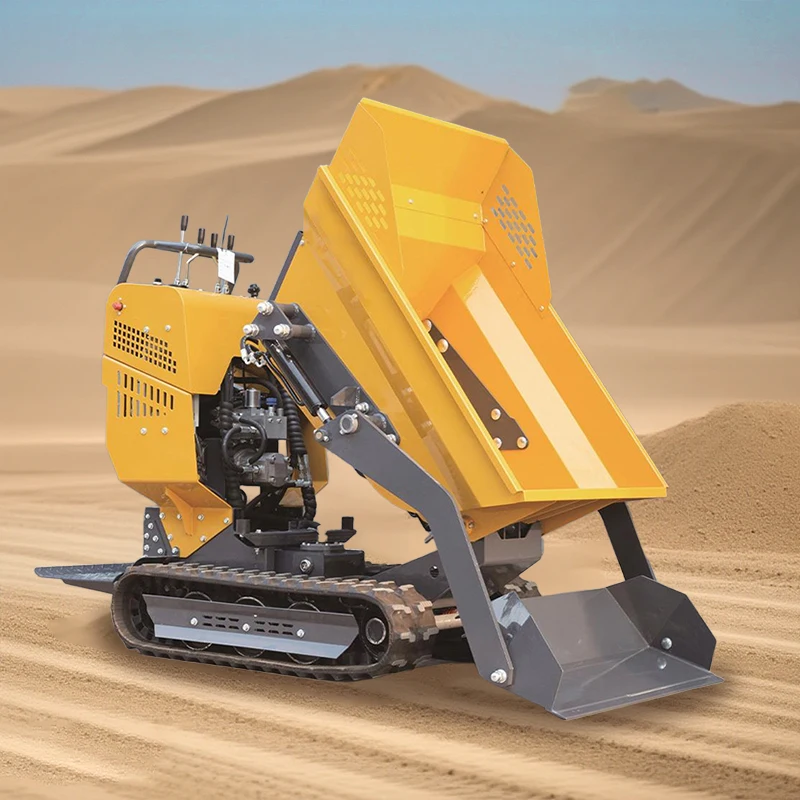 سعر المصنع شاحنة قلابة صغيرة مفصلية تسليم سريع رخيصة صغيرة مجنزرة قلابة صغيرة مجنزرة نقل شاحنة للبيع