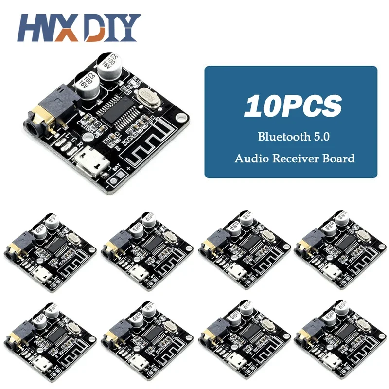 1-10pcs VHM-314 Bluetooth Audio Receiver Board Bluetooth 5.0 MP3 Lossless Decoder Board Wireless Stereo Music Module 3.7-5V