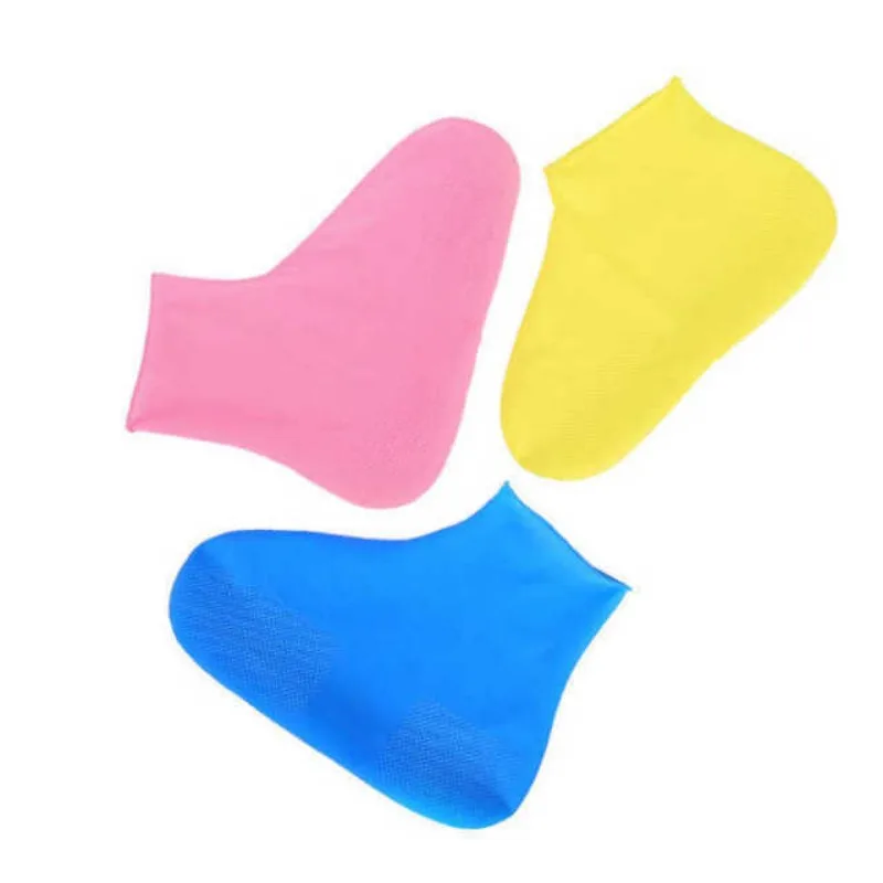 Stivali da pioggia riutilizzabili copriscarpe impermeabili protezioni per scarpe Unisex in Silicone copriscarpe antiscivolo impermeabili stivali da