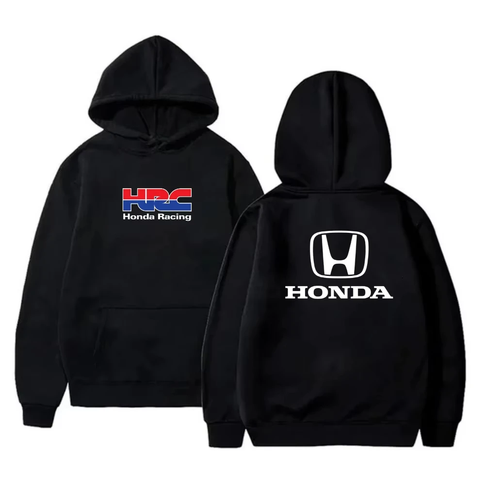 

Honda модная мужская толстовка с длинным рукавом высокого качества с принтом, осенне-зимний удобный свитер, такая же рубашка