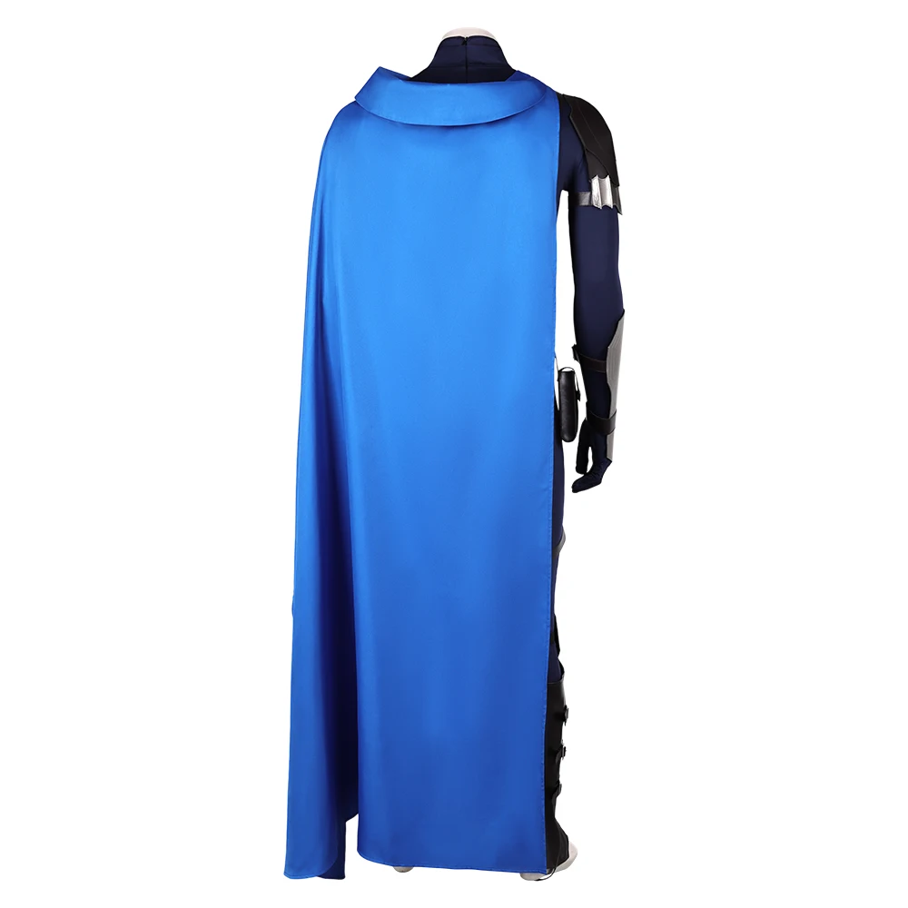 ชุดคลุมชุดคอสเพลย์ผู้หญิงการต่อสู้บนคลาวด์ Final Fantasy VII ชุดจั๊มสูทวิกผมเกิดใหม่ชุดป้องกันมือฮาโลวีนสำหรับผู้ชาย