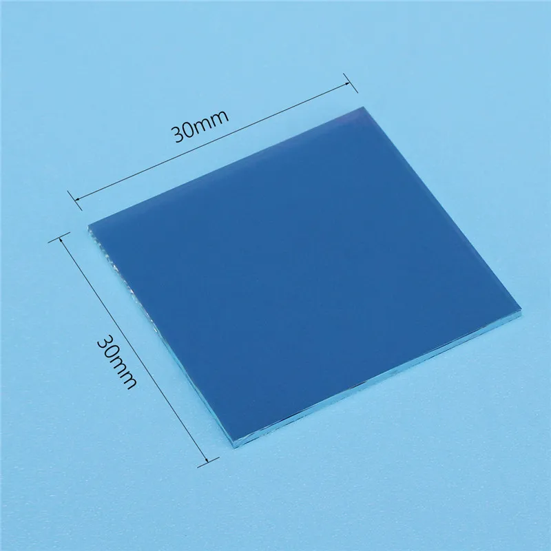 Lente láser óptico 30x30x1,1mm 50R/50T, placa divisora de haz óptico para instrumentos de análisis de espectro