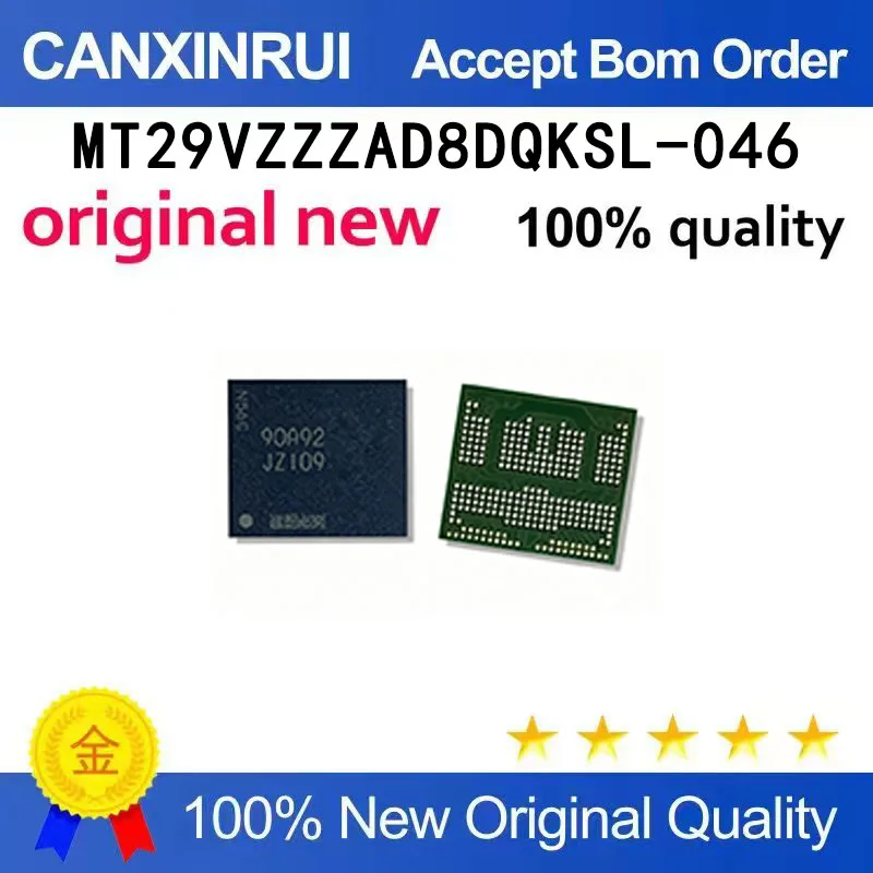 (5pcs-100pcs）JZ109 MT29VZZZAD8DQKSL-046 W.9K8 BGA254 Ball EMCP 64GB Original Memory
