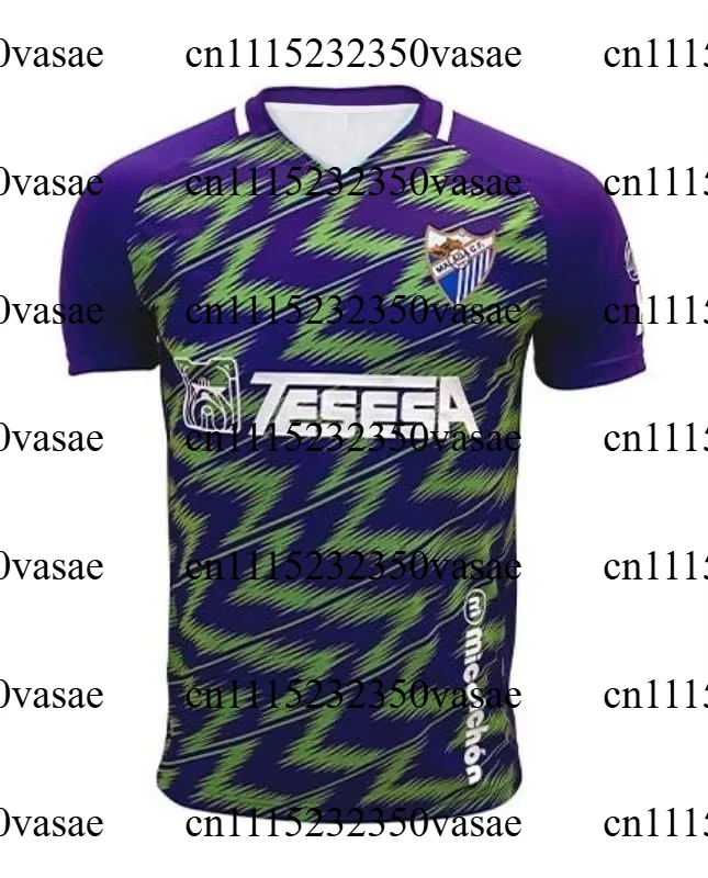 2020 Retro Malaga-Style Football Jersey Men Kid Soccer Uniform Printing Match Training Fan Sport Shirt Outdoor Street Style Top