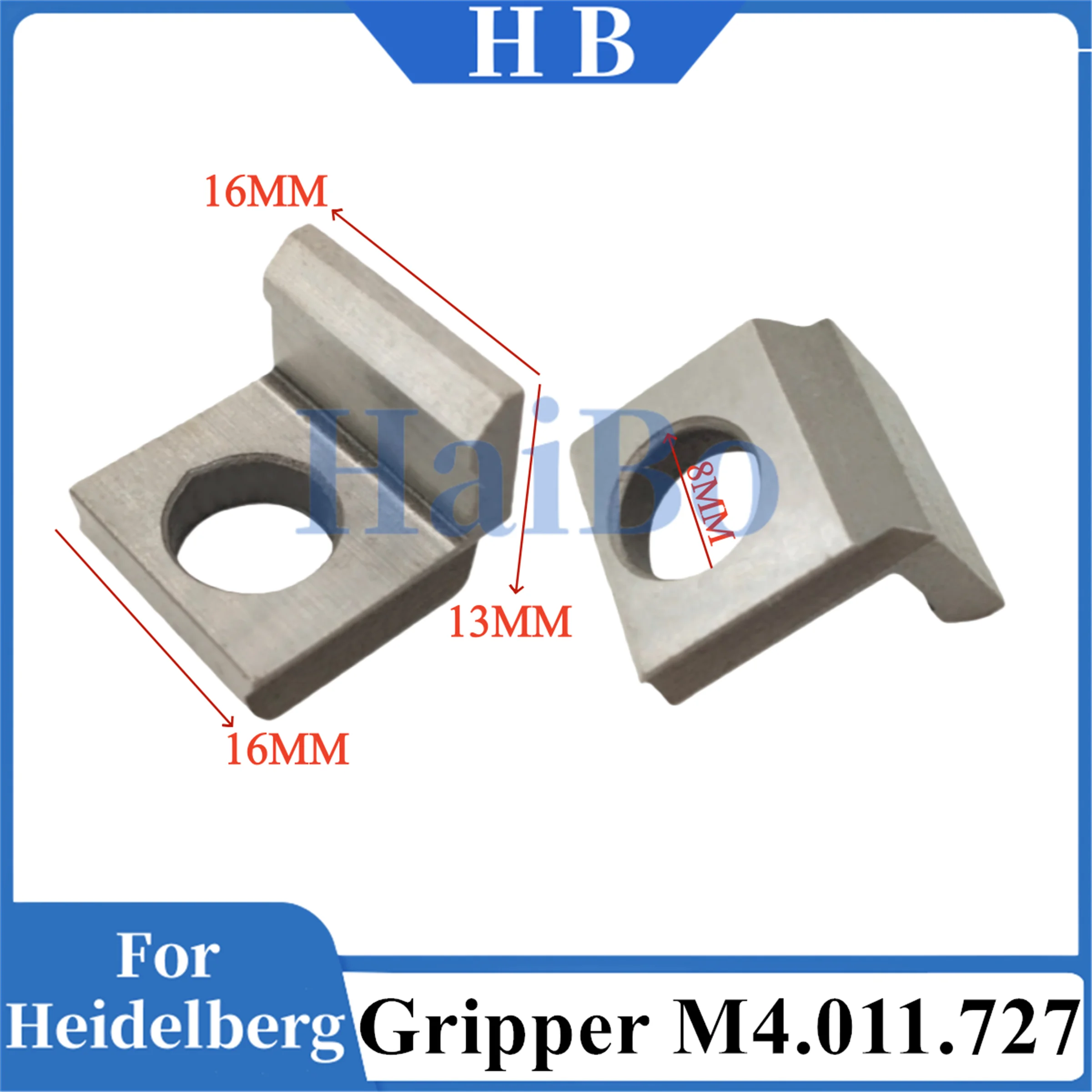 HaiBo Best Quality M1.005.627 Gripper Fingers SM74 PM74 Machine for Offset Printing Machinery Parts 16x16x13MM