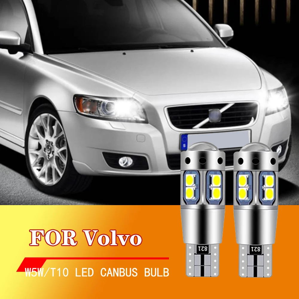 2Pcs For Volvo V50 2003 2004 2005 2006 2007 2008 2009 2010 2011 2012 LED Parking Light Clearance Lamp CANbus