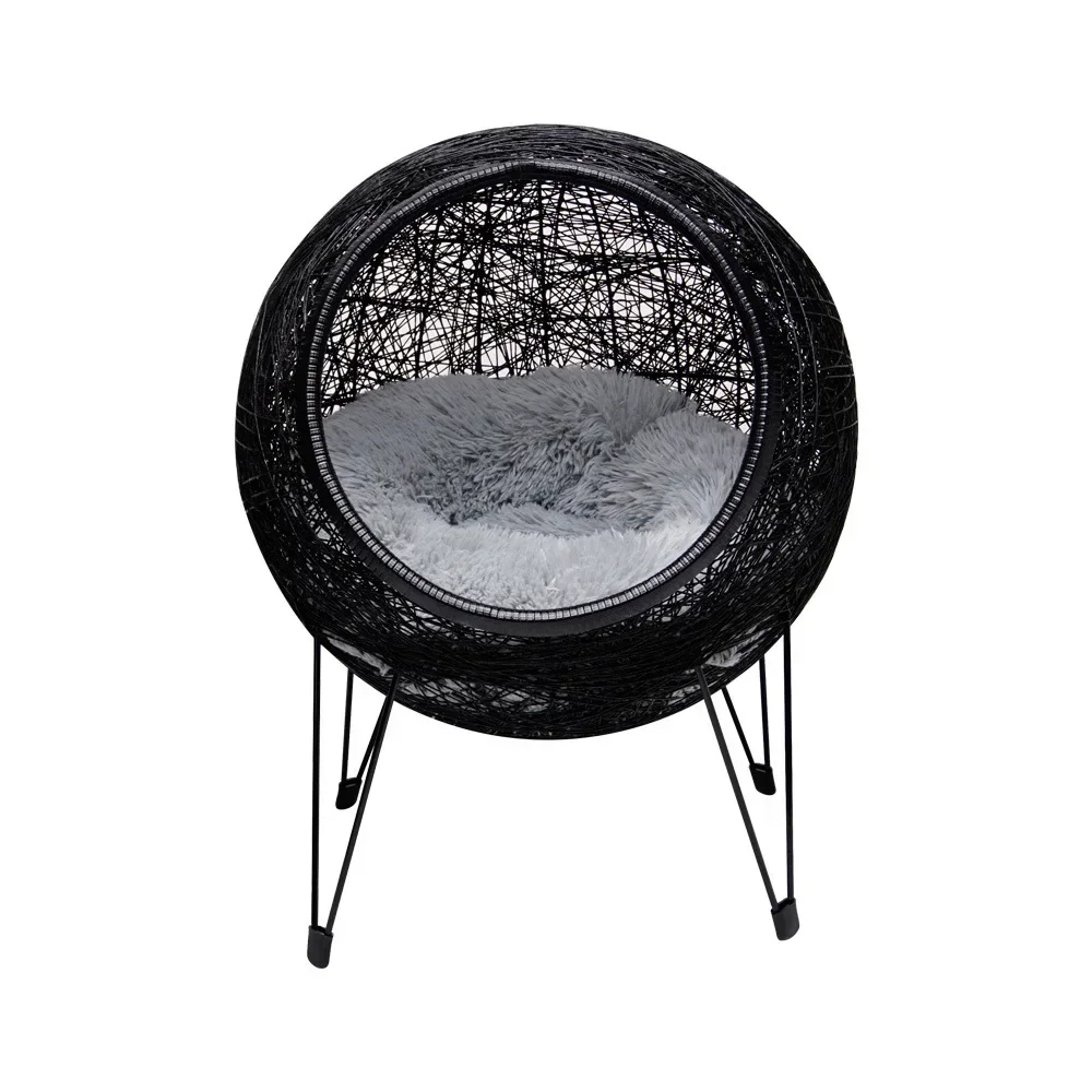 Hollow breathable cat nest hand-woven dirt-resistant moisture-proof Internet celebrity villa semicircle