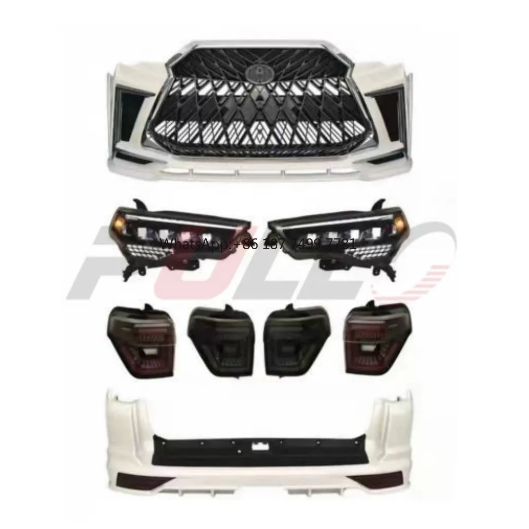 

High Quality BodyKit for 4 Runner 2010-2021 Modified to .Style Include Front and Rear Bumper with Grille Auto Lamps