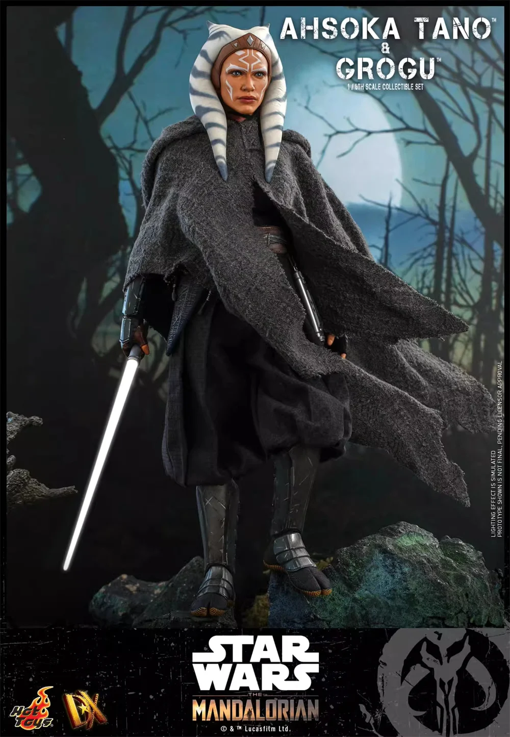 In Magazzino Hot Toys HT DX21 Scala 1/6 Giocattoli Da Collezione Star Wars The Mandalorian Asoka Tano Grogu Set Completo 12 Pollici Action Figure