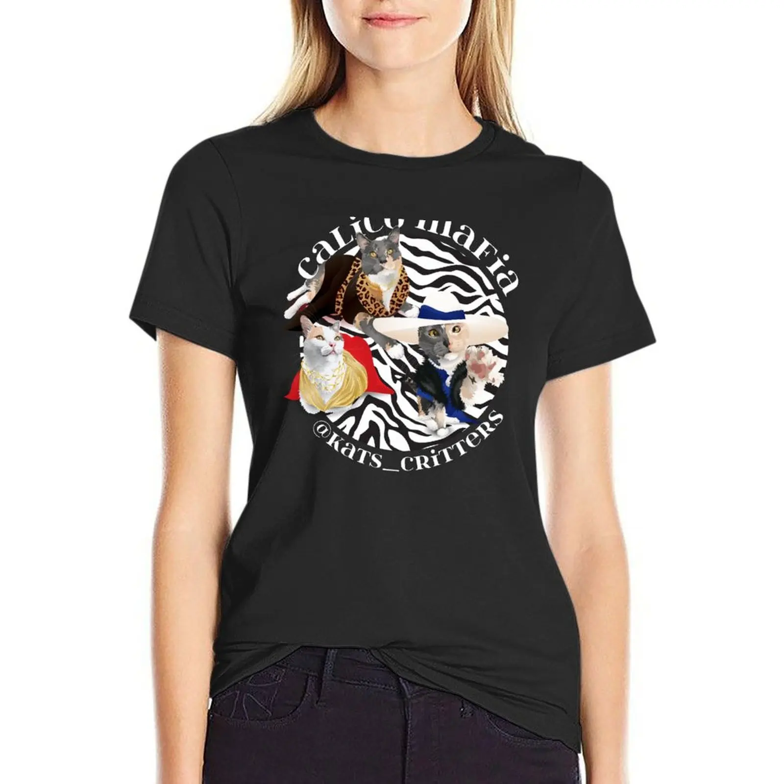 kats_critters T-Shirt vintage clothes Aesthetic clothing tshirts woman