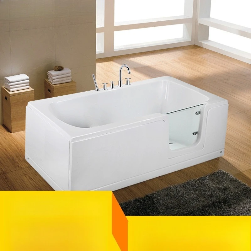Wholesale elderly bathtub side door barrier-free sitting bubble type the elderly disabled bathtub with door
