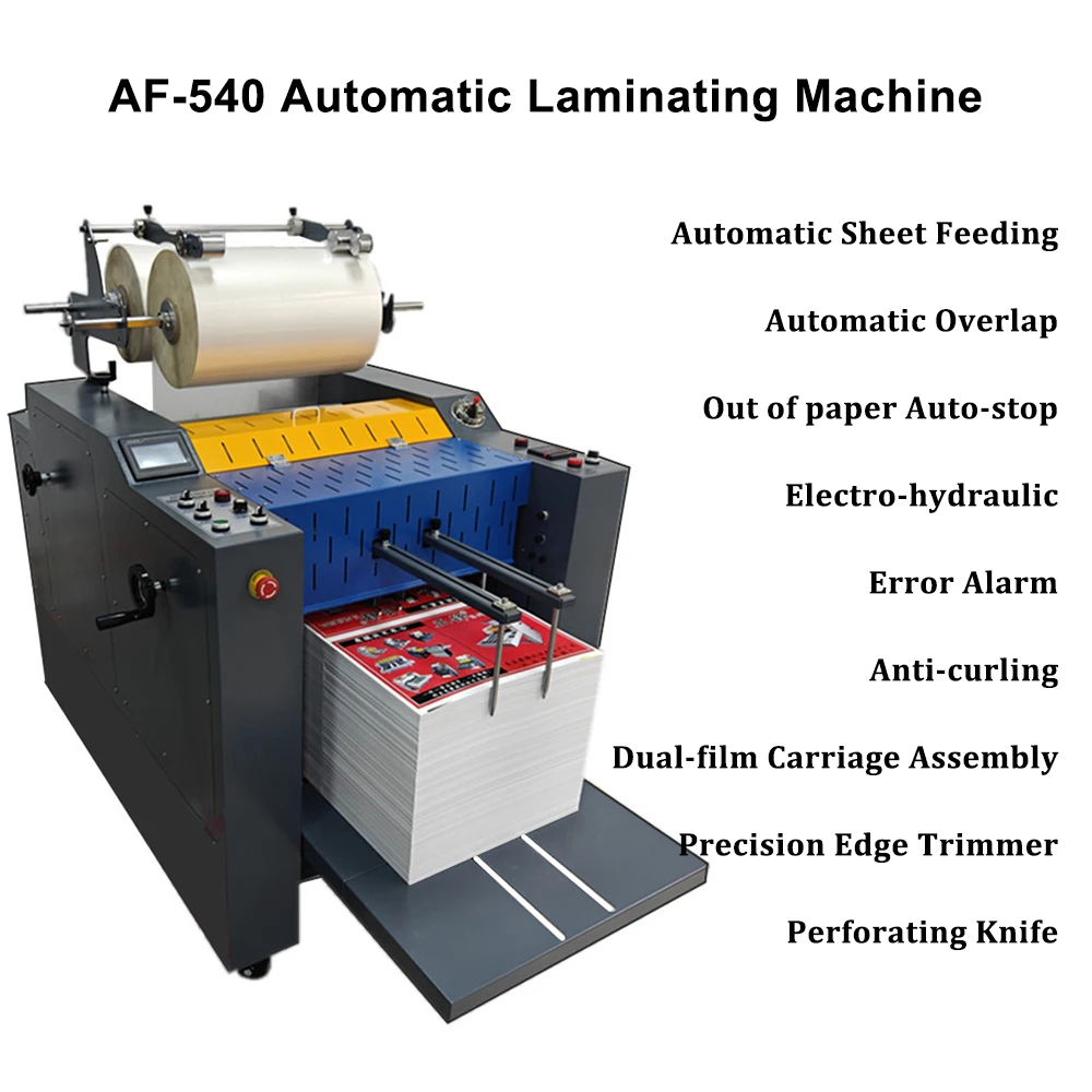 AF-540 Factory Supply 20inch Fully Automatic Air Feeding Roll Laminating Machine