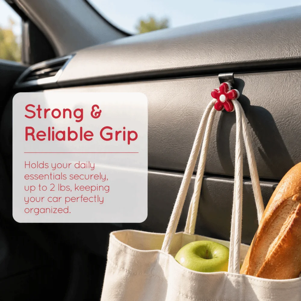 Cartoon Pattern Car Storage Hook Hidden Large Load-Bearing Car Organizer Clips Universal Car Hooks Car Interior Accessories