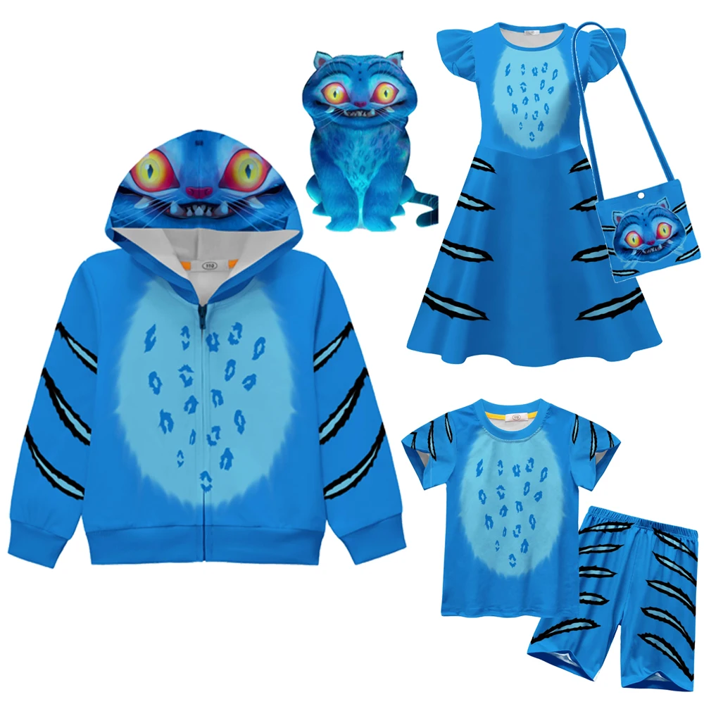 Kpop – Costume de chasseurs de démons pour enfants, figurines de tigre Kawaii, t-shirt imprimé pour garçons et filles, manteaux, vêtements de dessin animé, cadeaux d'anniversaire