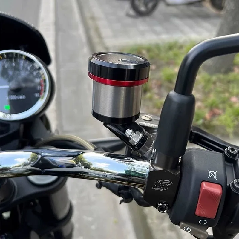 RCS/CC Brake Master Cylinder Fit Motorcycle Direct Push Pump With Titanium Oil Cup Oil Tank Mod Parts
