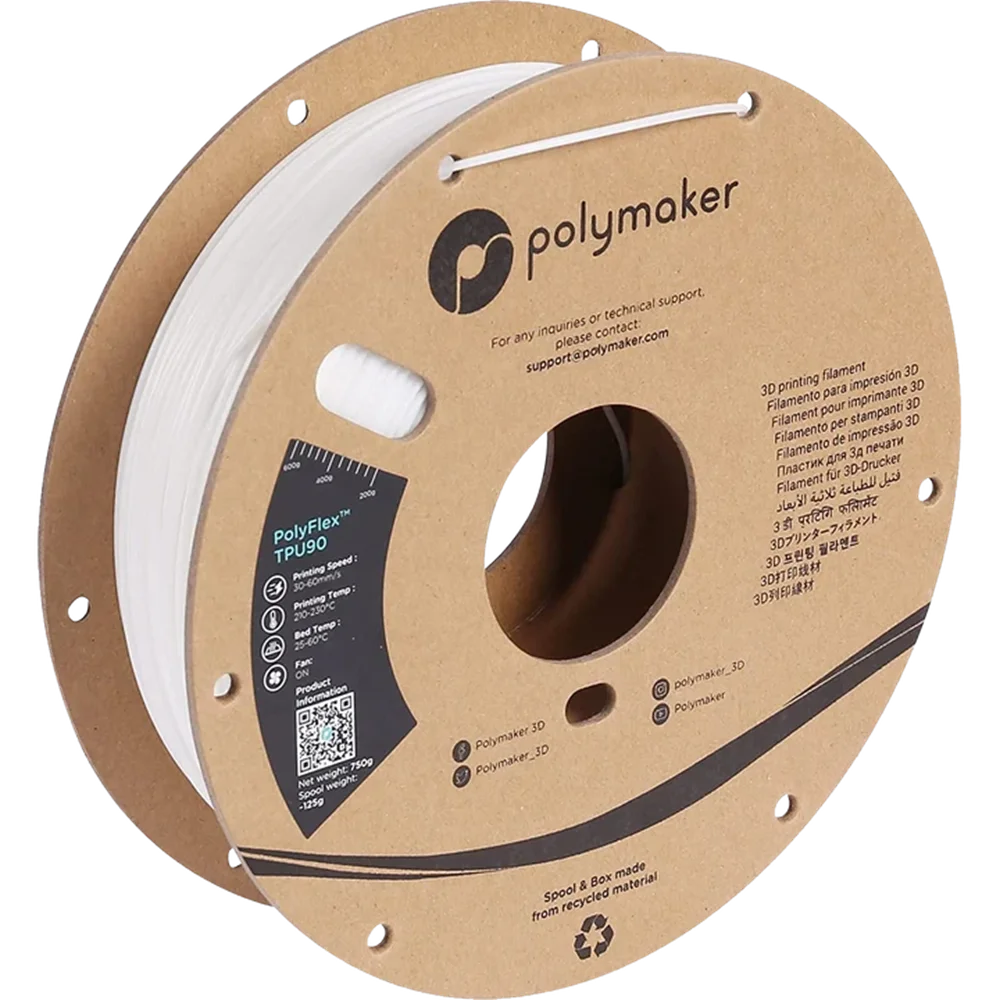 Tpu Flexible Filament - ポリメーカー TPU 90A フィラメント 1.75mm 0.75kg、ショアフレキシブル