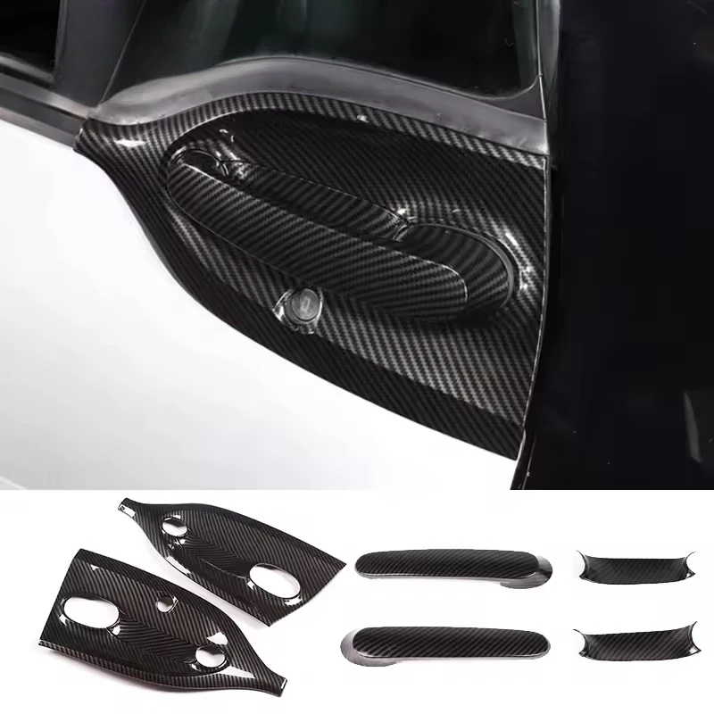 

Наклейки на внешнюю дверную ручку автомобиля, накладка на дверную чашу, наклейки для Mercedes Benz Smart 451 453 Fortwo Forfour 2009-2021 LHD