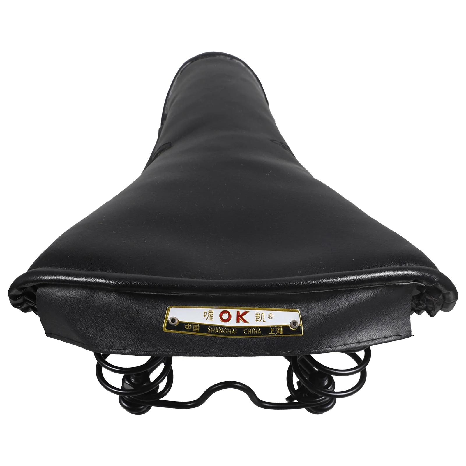 

【】Vintage Bike Saddle Retro Sprung Seat Cushion Durable Comfortable Riding Saddle For Tricycle Bicycle Black