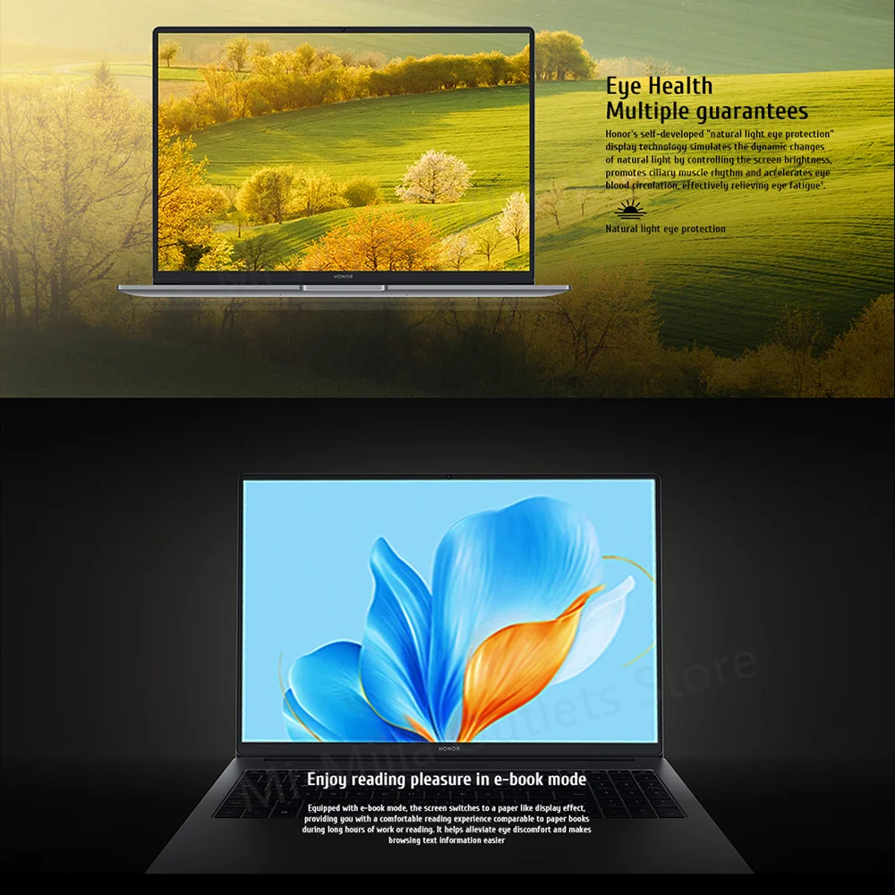 كمبيوتر محمول Honor الجديد X16 2025 13th Intel Core I5-13420H 16G 512G/1 تيرا بايت SSD 16 بوصة 60 هرتز IPS شاشة كمبيوتر محمول رفيع للغاية