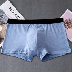 Mens Underwear Breathable Solid Boxer Briefs Elastic Waist Soft Underpants Breathable Quick Dry Calcinha Solid Color Panties