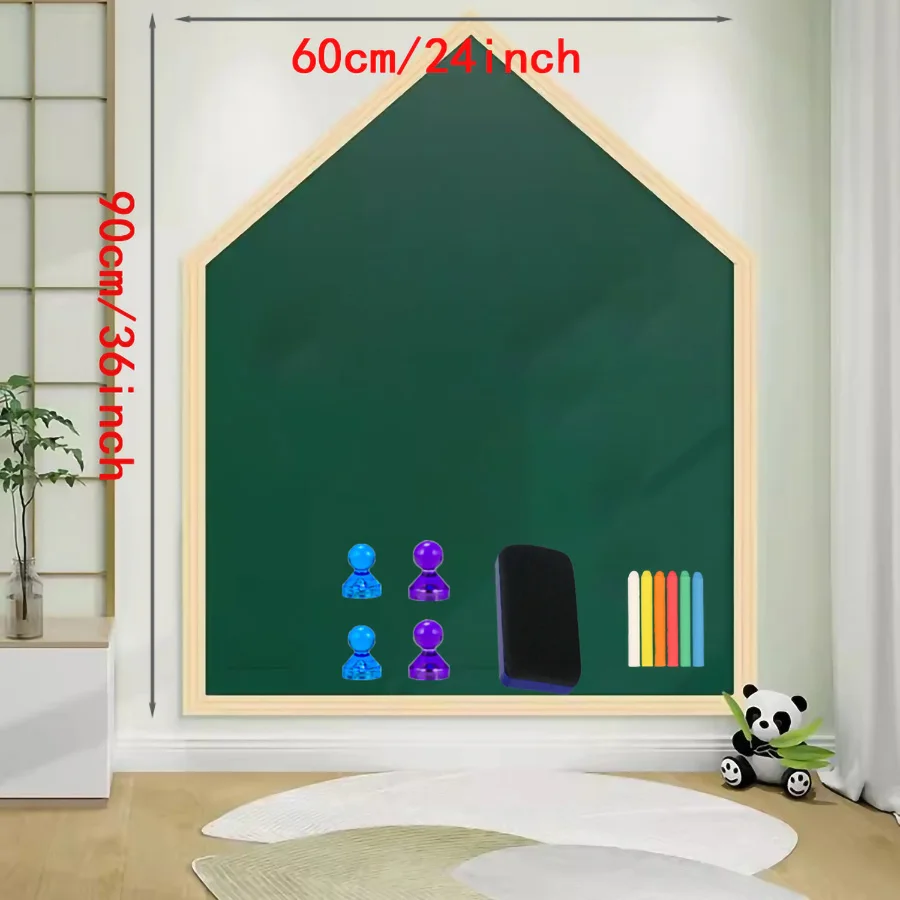 Imagem -04 - Quadro Branco Auto-adesivo Greenboard para Escrever Infantil Papel Magnético Seco para Parede Quadro-negro Estilo Casa 24 x 36