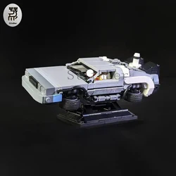 522PCS MOC Future Vehicles DeLorean Time Machine 2.0 Building Block Super Car DIY Assemble Toys Bricks Children Birthday Gifts