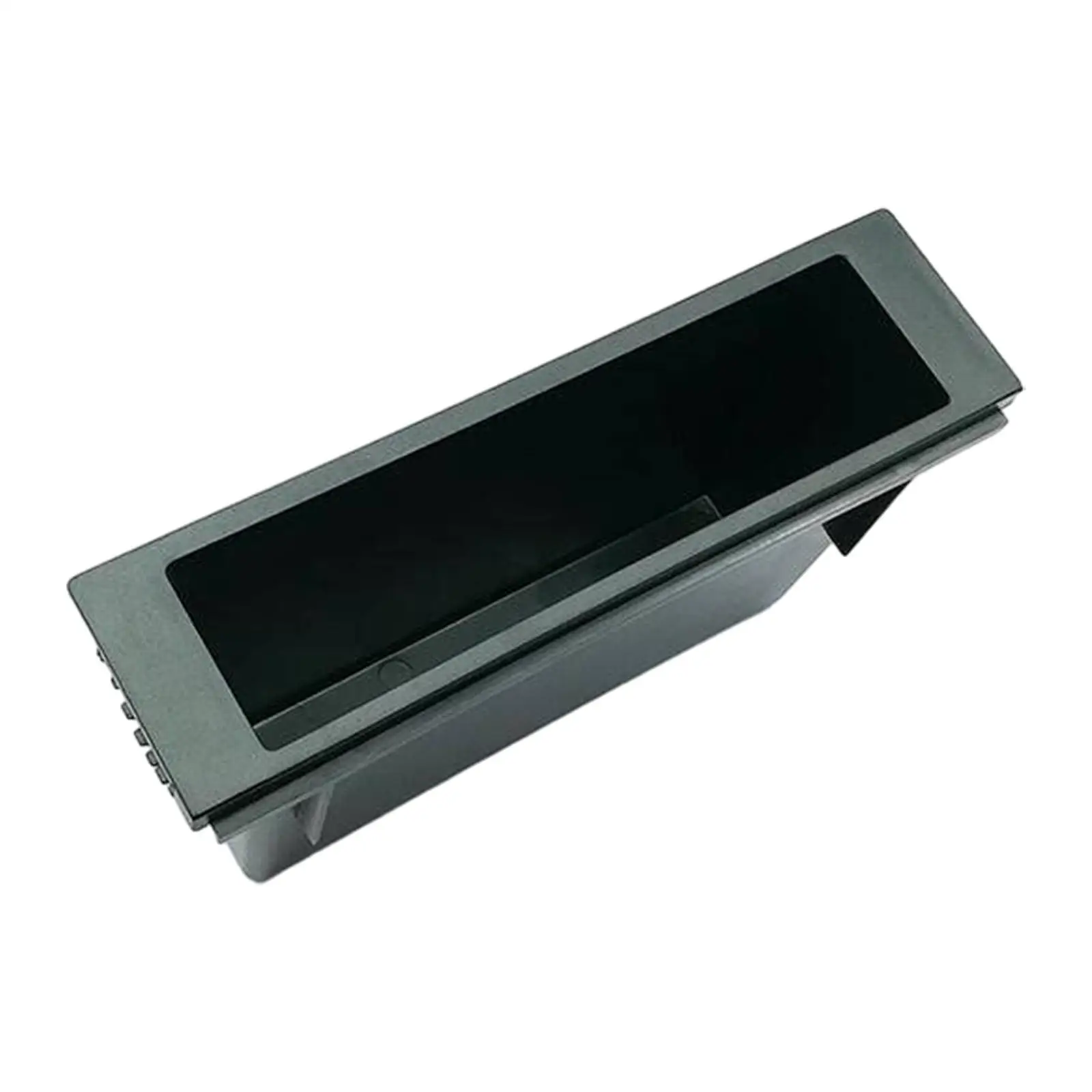 Car Stereo Radio Storage Box Easily Install PP Universal Replacement Single Din Storage Compartment for Stereo Radio