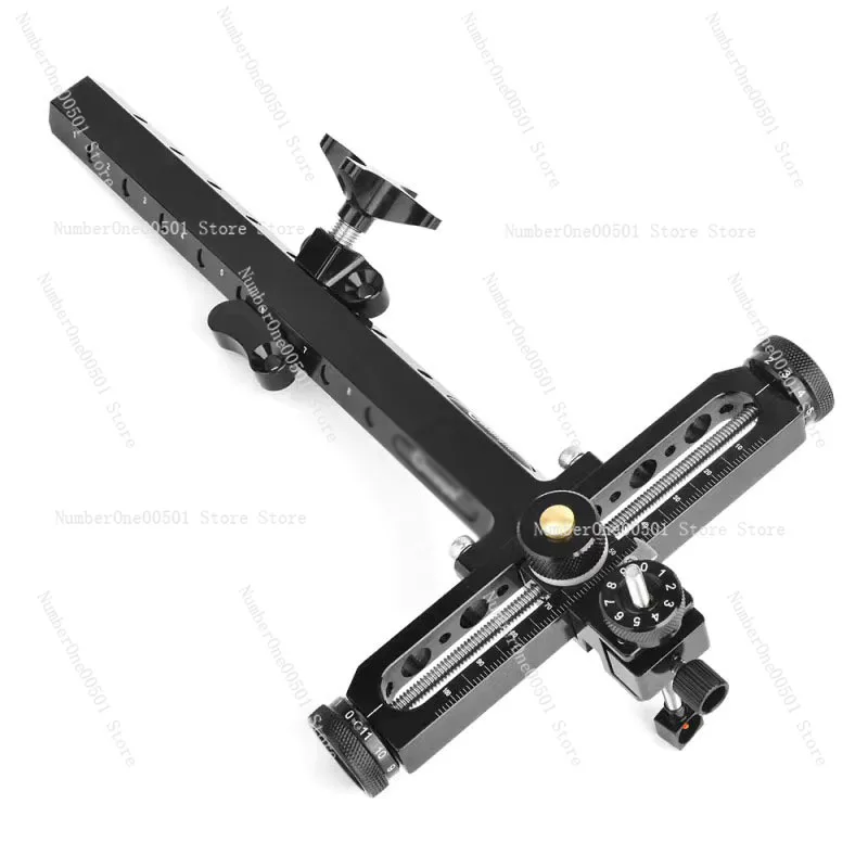 Metal Recurve Sight 9-inch Sight Fine-Adjustable Recurve Shooting Competitive Competition Sight