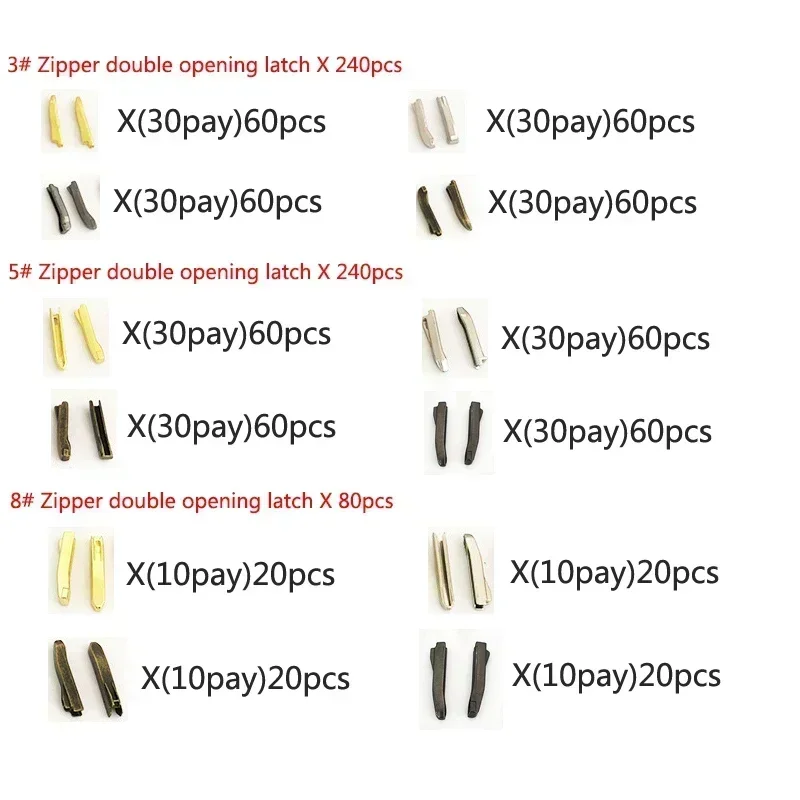 

3# 5# 8# Meetee Zipper Repair Kits Clothes Bags Zippers Disassembly Tool Non-slip Zippers Tail Stopper Pliers Plug Fastener Clip