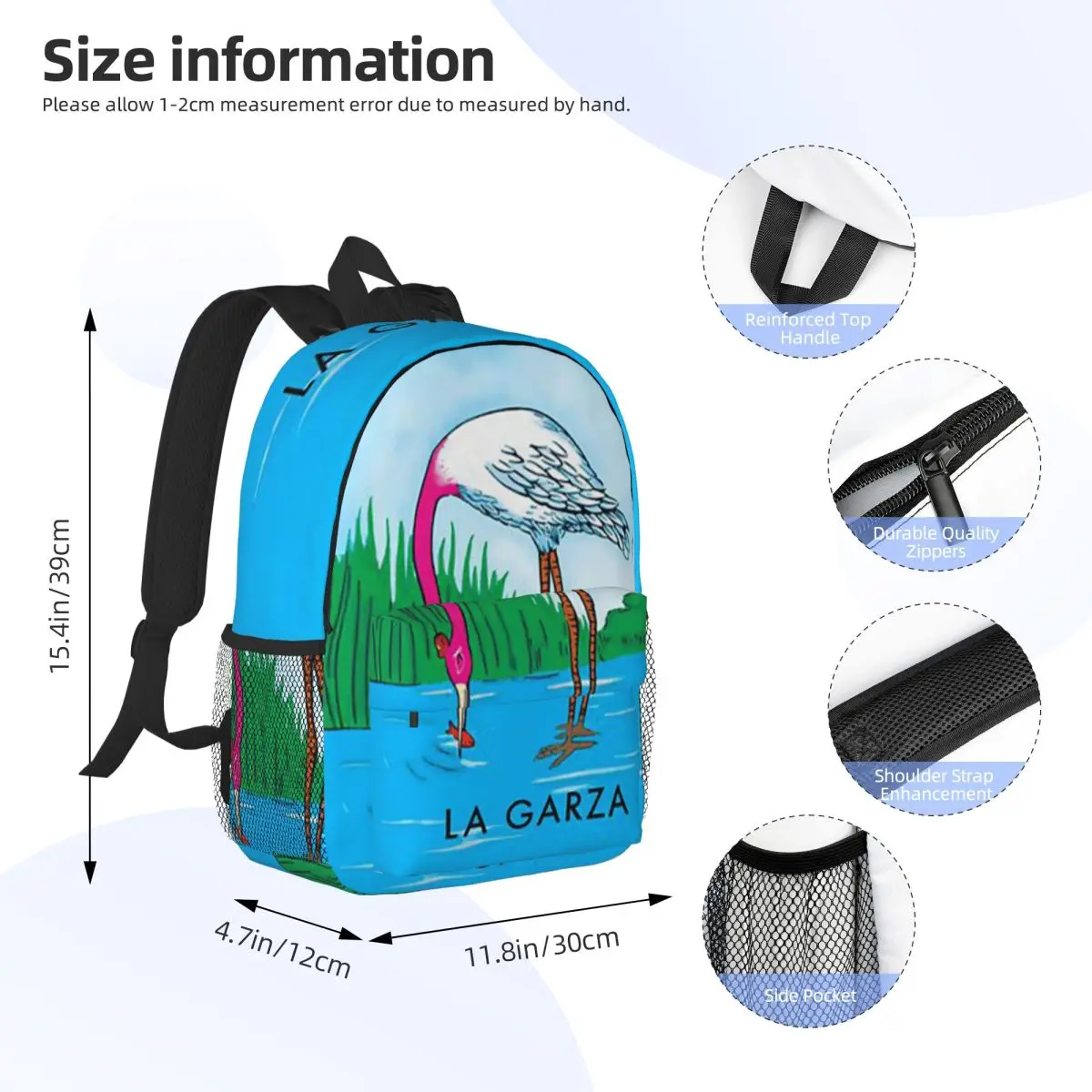 Colorful Mexican Loteria Cards Backpack Student Boys Girls BookBag Kids School Bag Laptop Shoulder Bags for Men Women view 2