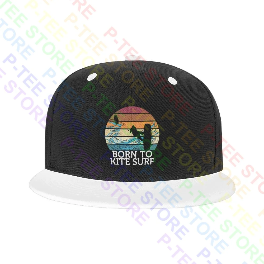 Born To Kite Surf Sunset Beach Surfing Snapback Cap Colorful Baseball Caps Design Vintage Comfortable