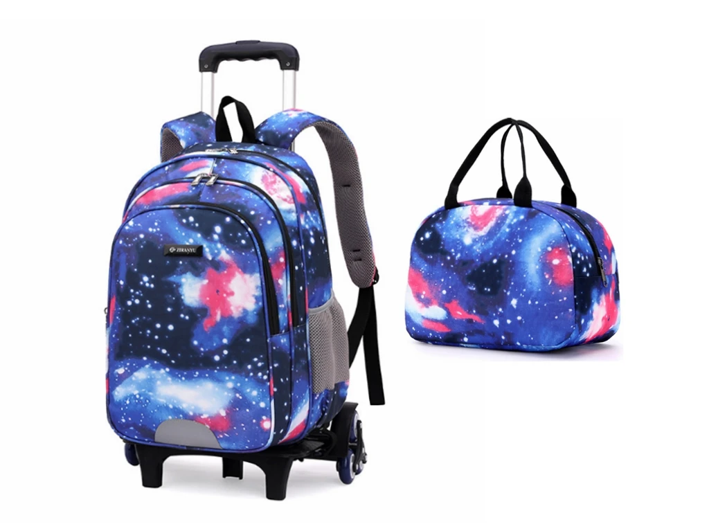 Boys Trolley School Bag 2 or 6 Wheels Primary Schoolbag kids School Trolley Bags with wheels for boys School trolley luggage bag