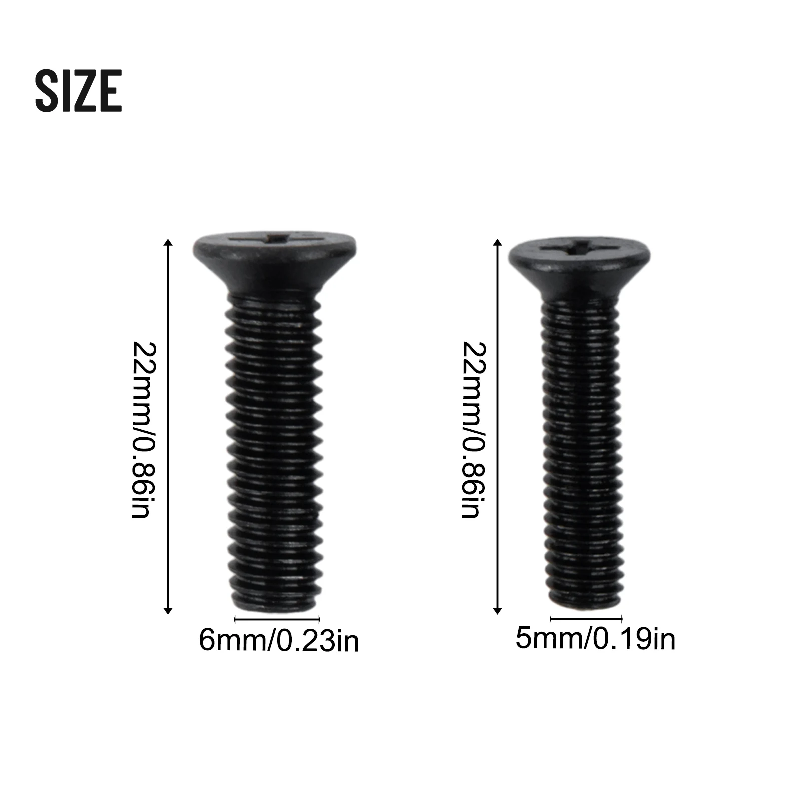 10 Pcs Fixing Screw M5/M6 22mm Left Hand Thread For UNF Drill Chuck Shank Adapter Power Tool Accessories