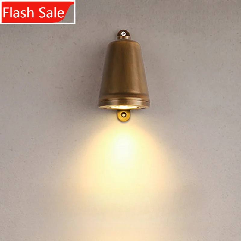 

ShinyYing Industrial Cast Aluminum Spotlight, Loft Style Rechargeable Wall Lamp for Outdoor Porch Indoor Corridor