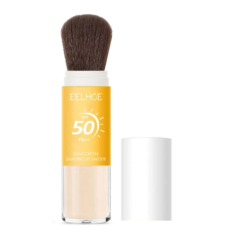 Mineral Brush Powder Spf50 Makeup Control Oil Sunscreen Setting Powder Dropship