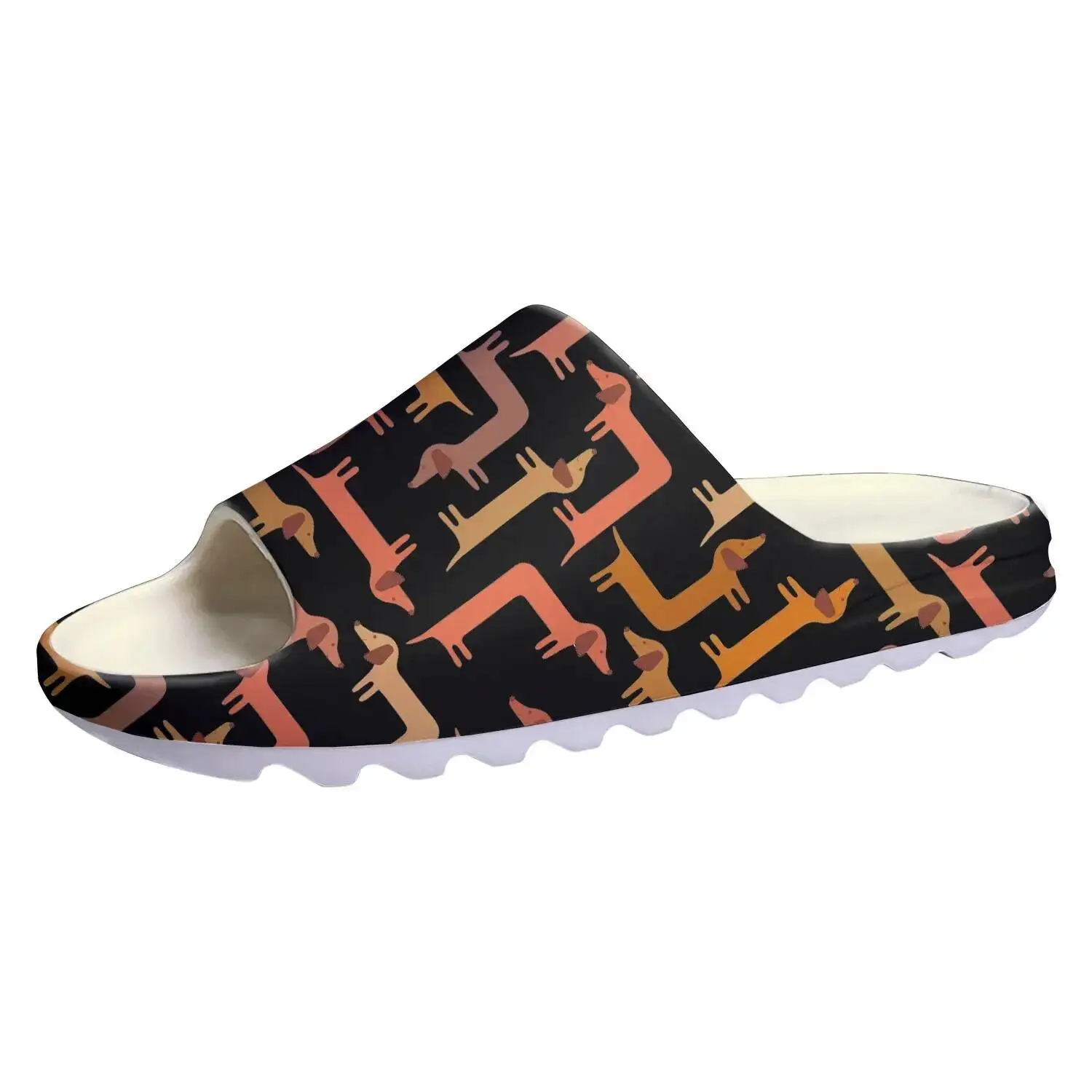 Cute Dachshund Print Soft Sole Sllipers Home Clogs Pet Dog On Water Shoes Mens Womens Teenager Step In Customized Sandals