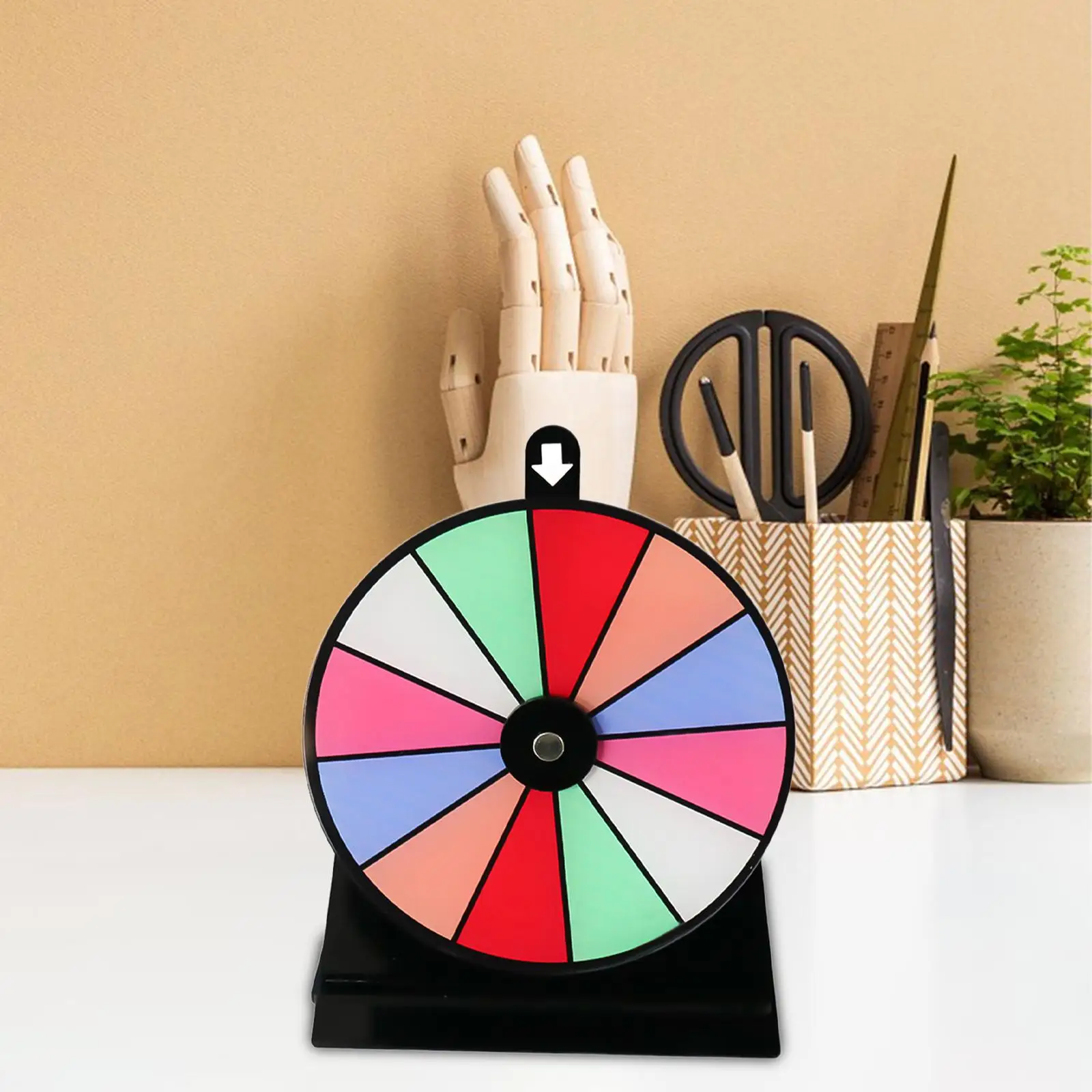 Rotating Wheel Drinking Game for Adults with Base Stand Roulette Wheel Fortune Wheel for Club Restaurant Classroom Party Shops