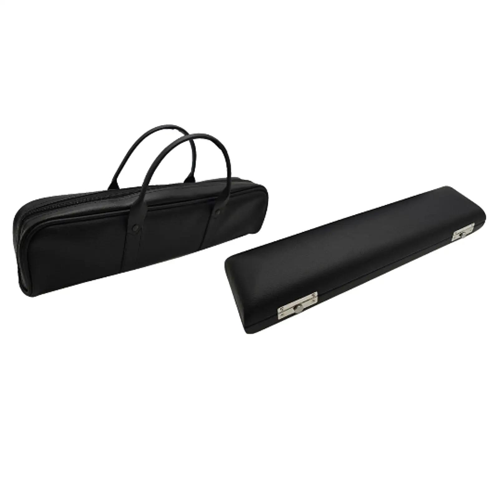 Portable Flute Carrying Bag, 17 Hole Flute Bag, Lightweight PU Leather Flute Handbag with Handle for Flute Players