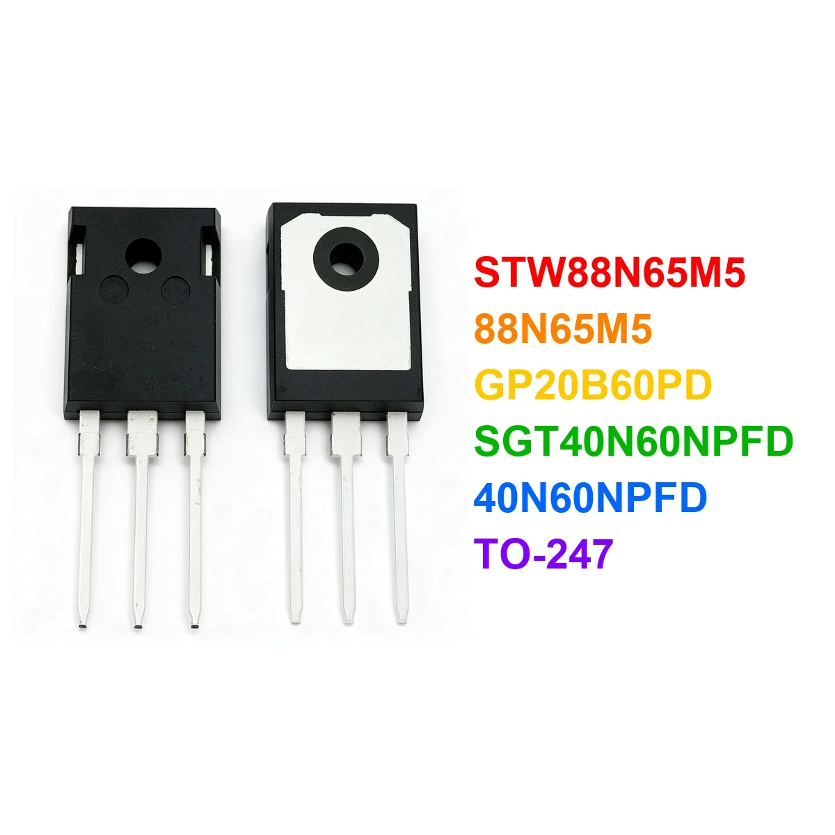 (10piece) STW88N65M5 88N65M5 GP20B60PD SGT40N60NPFD 40N60NPFD TO-247 Chipset