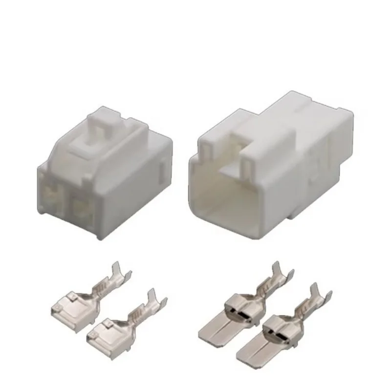 1/5/10/20 Sets 2 3 Pin 7282-3020 7283-3020 Automobile Connector High Current Wiring Socket 7.8mm Male Female White Plug