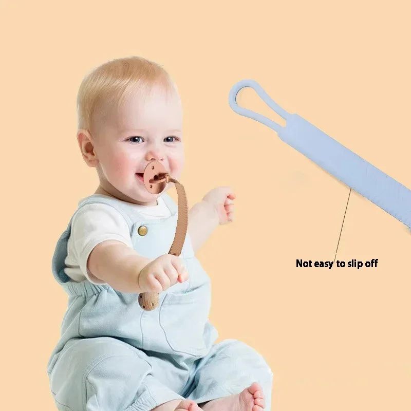 1/9PCS Baby Pacifier Teether Anti Drop Chain Rope Food Grade Silicone One Pacifier Chain Pendant image 3